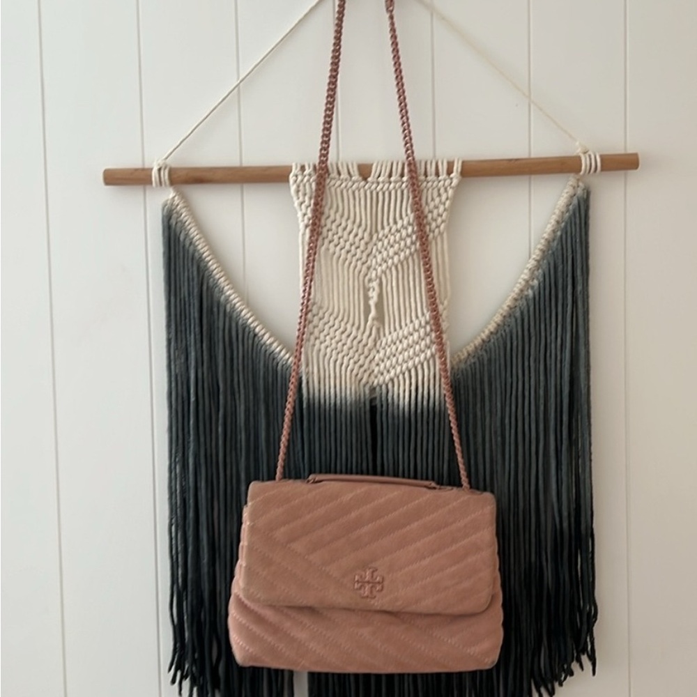 Tory Burch Kira quilted suede bag